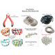Complete Memory Wire Bracelet Jewellery Making Starter Kit ~ Makes Up to 20 Bracelets ~With Premium Wire Cutters, 200+ Beads, Instructions + Free Luxury Gift Bag ~A Perfect Gift Or Treat 